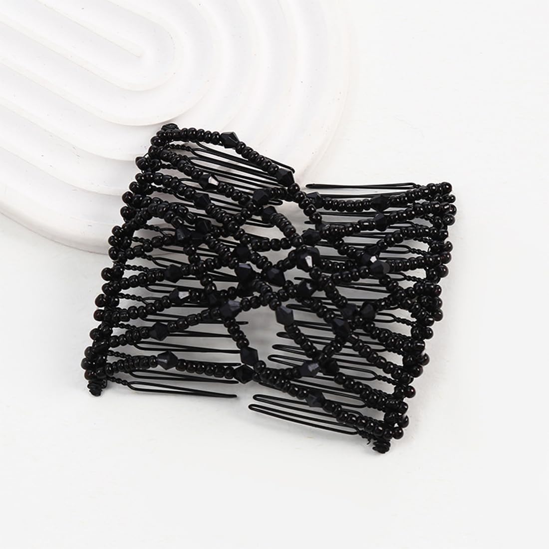 JEYORZY Pettine per capelli, 2 fermagli per capelli, Magic Hair Comb, pettine elastico per capelli, da donna, alla moda, elastico, magico, per capelli, per capelli, per capelli, per capelli, colore