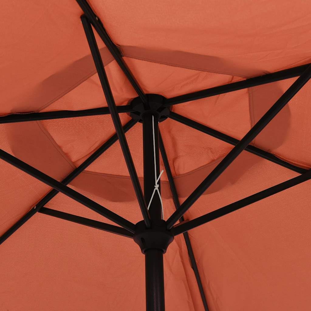 SYDE Parasol ogrodowy z diodami LED Taupe 300 cm