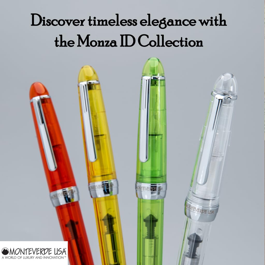 Monteverde MONZA FOUNTAIN PEN (WITH INK VIALS), GREEN; FLEX NIB - Main Image