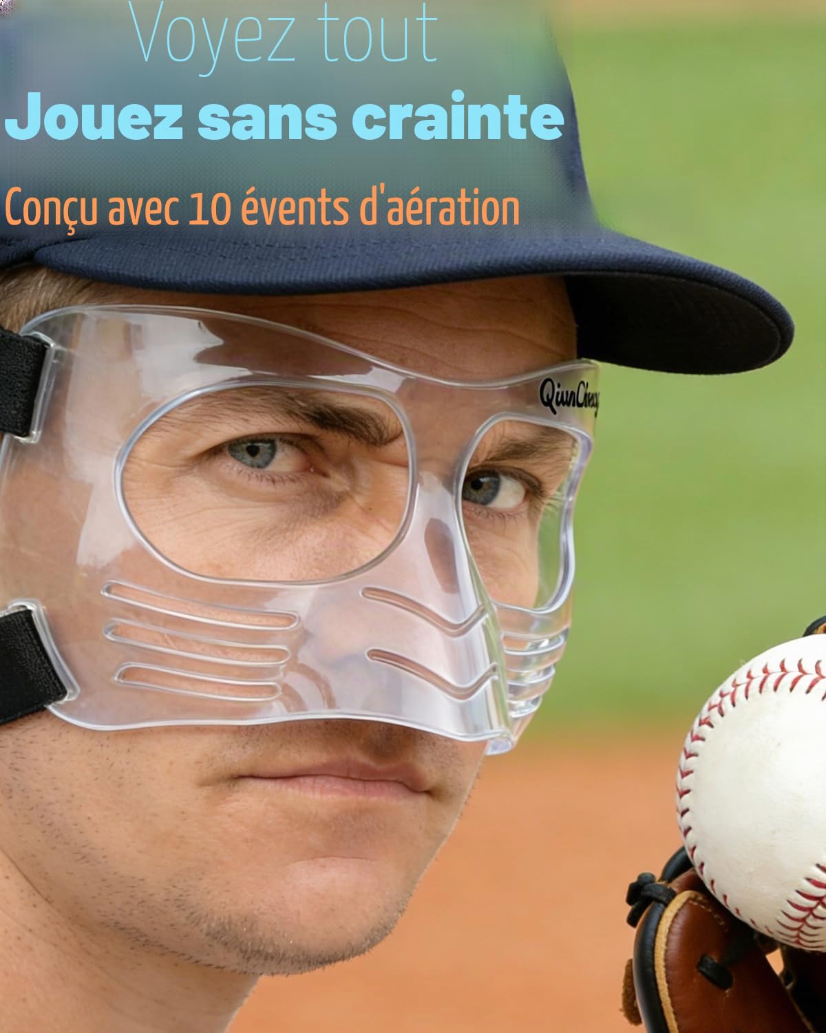 QianCheng Protection du nez et du visage avec rembourrage en silicone LX
