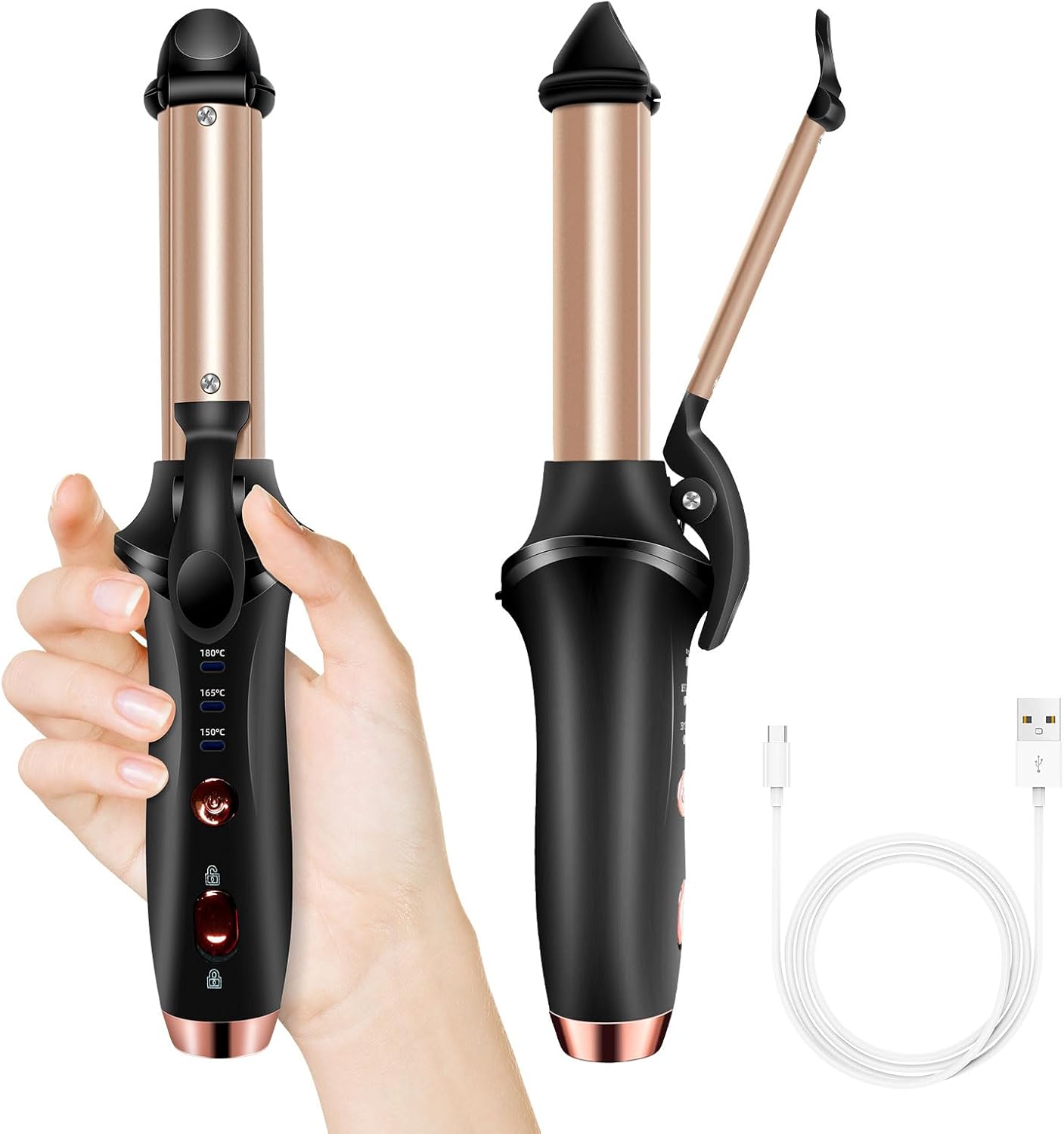 Yitrust MINI HAIR CURLING IRON HAIR CURLER, Black