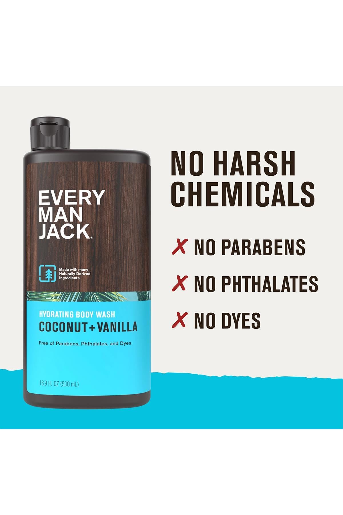 Every Man Jack Coconut + Vanilla Nemlendirici Duş Jeli 500Ml