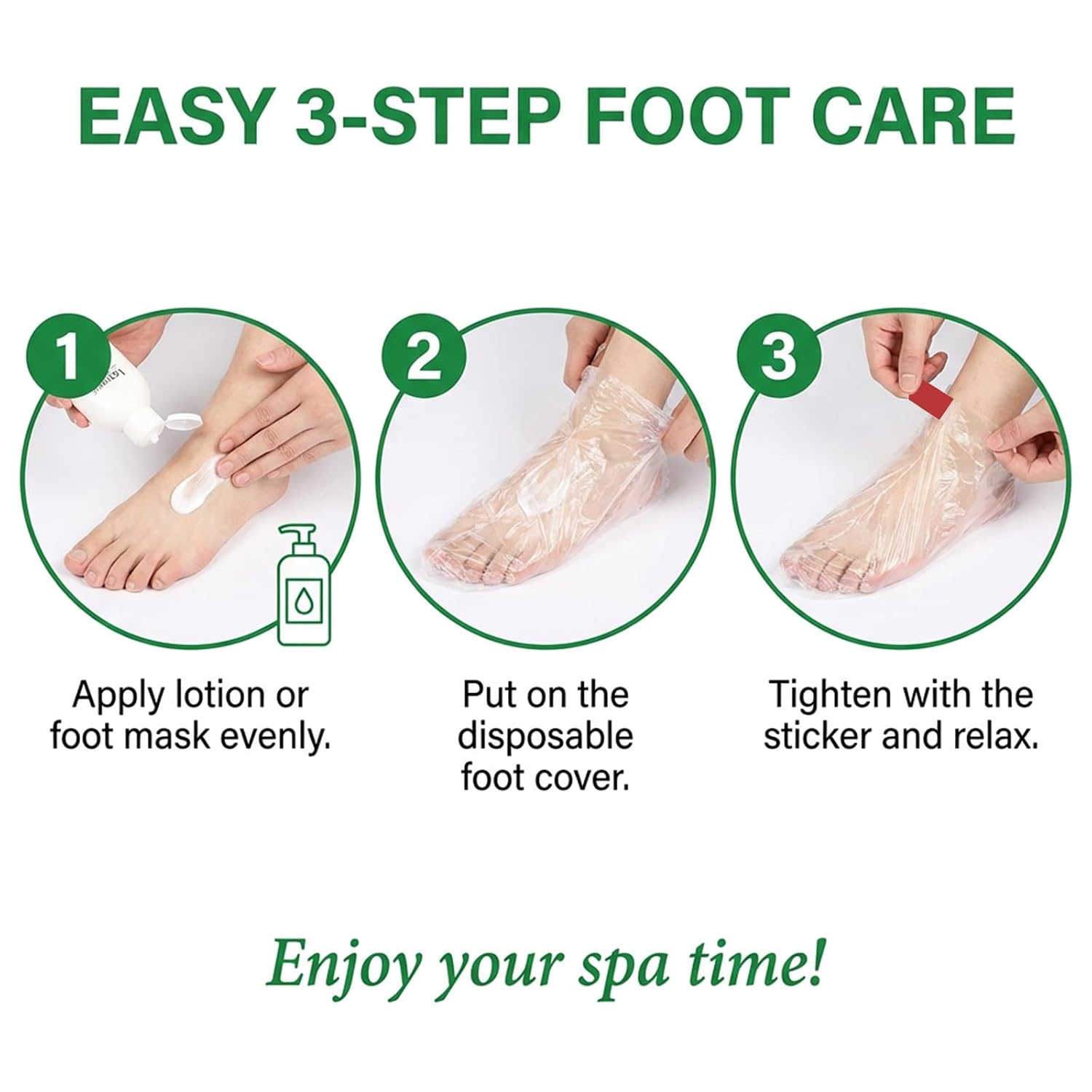 Plastic Foot Covers for Feet - 200pcs Pedicure Liners Disposable Clear Plastic Socks Disposable Foot Covers for Paraffin Bath, Pedicure, Shoes, Spa