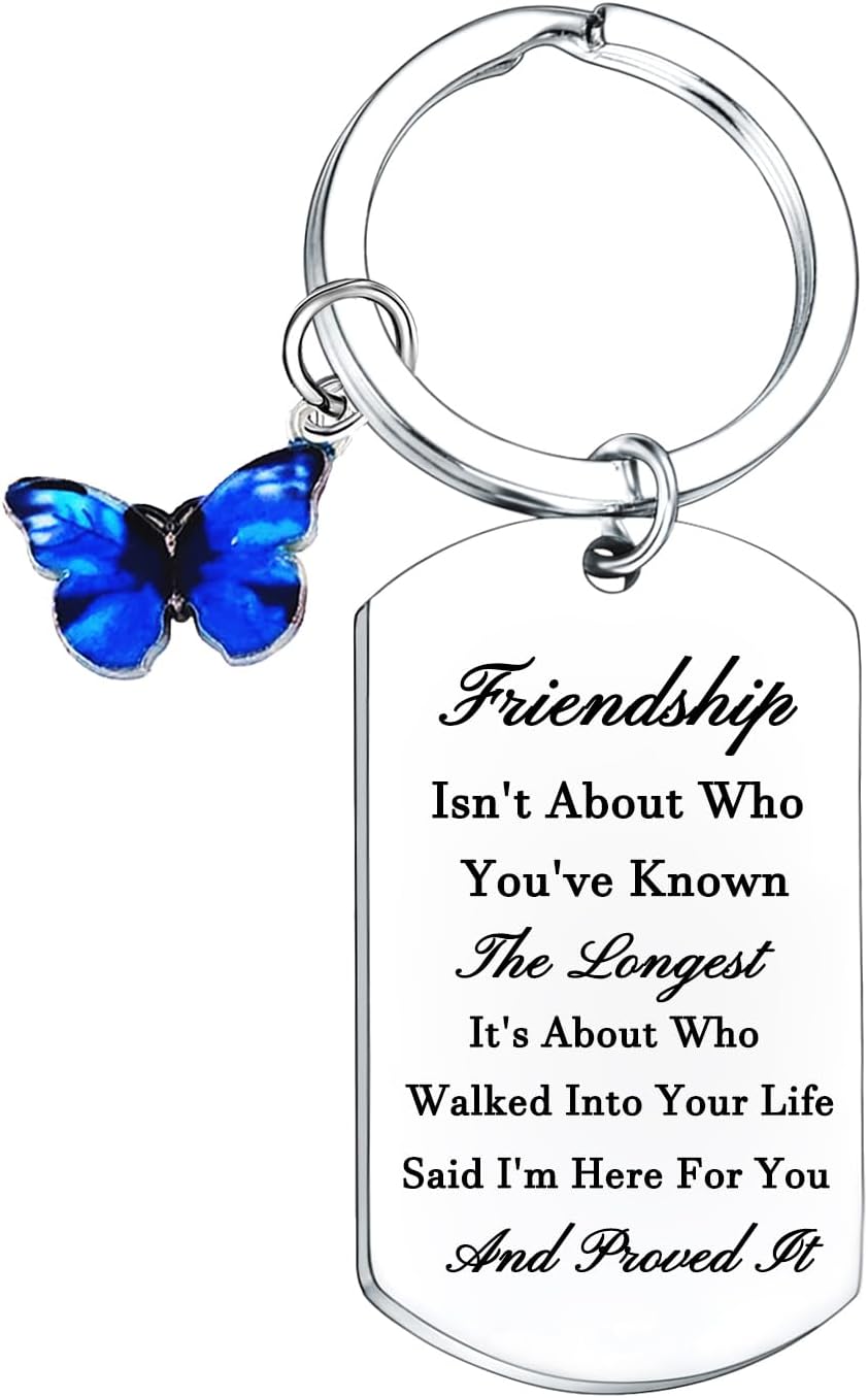 Nfyxcaz Friendship Gifts Friends Gifts Bestie Keychain Gifts for Women Gifts for True Friends Unique Friend Gifts for Girls Sister Friends Birthday Christmas Gifts