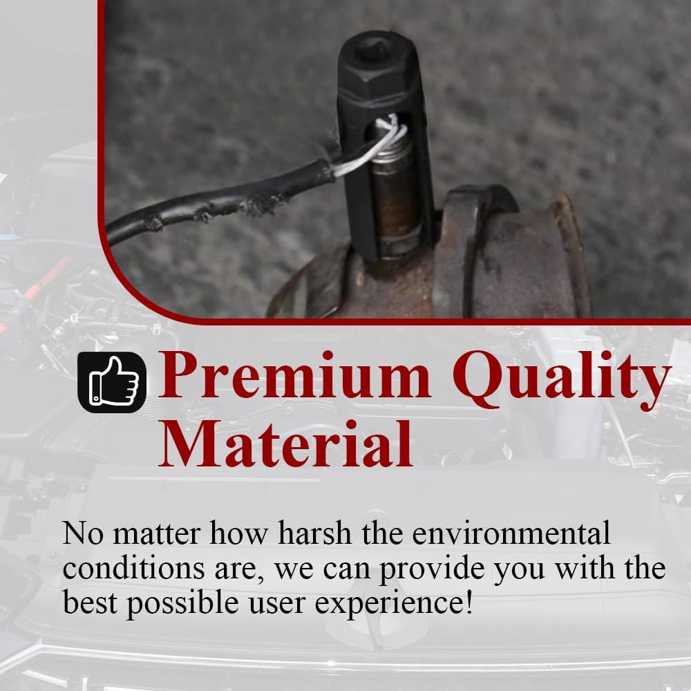 Oxygen Sensor Socket, 7/8" O2 Sensor Removal Tool with Side Wire Cutout, 0.39" Opening Size Automotive Oxygen Sensor Socket for Easy Installation & Removal Car Accessories