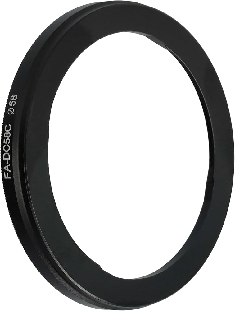 Bague Adaptation Filtre 58mm Rankomu FA-DC58C Pour Canon Powershot G1X - Alliage Noir