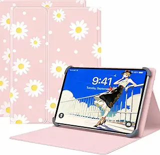 For Aiwa tab AS12 ケース 11.97インチ タブレットケース マグネット着脱式 3段階スタンドスロット＆視野角度調節 スタンド機能 四隅テンションクリップ固定 耐衝撃設計 PUレザー 高級PUレザー (ひまわり, Aiwa tab AS12)