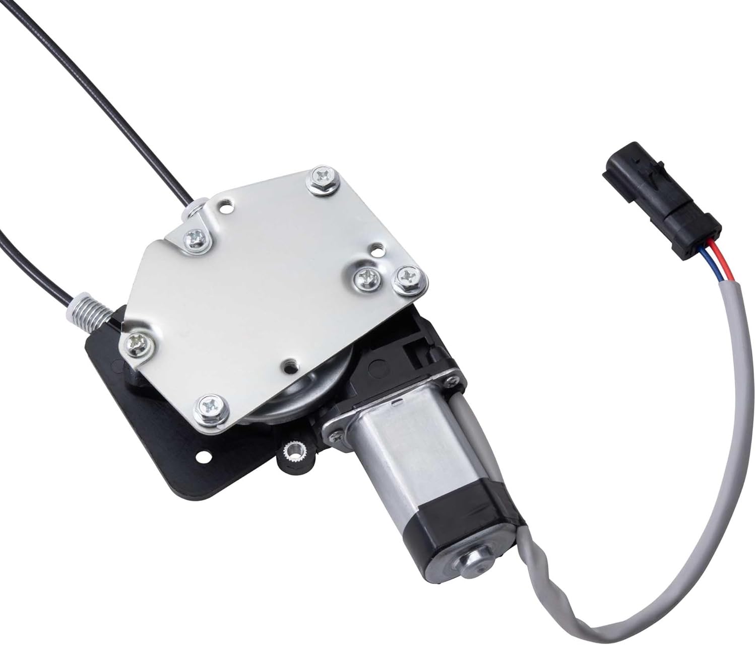 AutoandArt Brock Replacement Passenger Front Power Window Regulator with Motor Assembly Compatible with 2000-2004 Dakota Quad Cab Pickup Truck 1998-2003 Durango