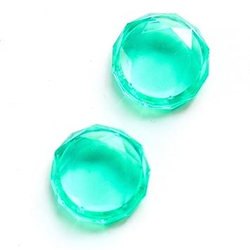 BelugaDesign Crystal Thumb Grips | Compatible with Nintendo Switch & Lite | Transparent Button Cap, Joystick Cover for Joy-Con or Console | Pack of 2 (Green)
