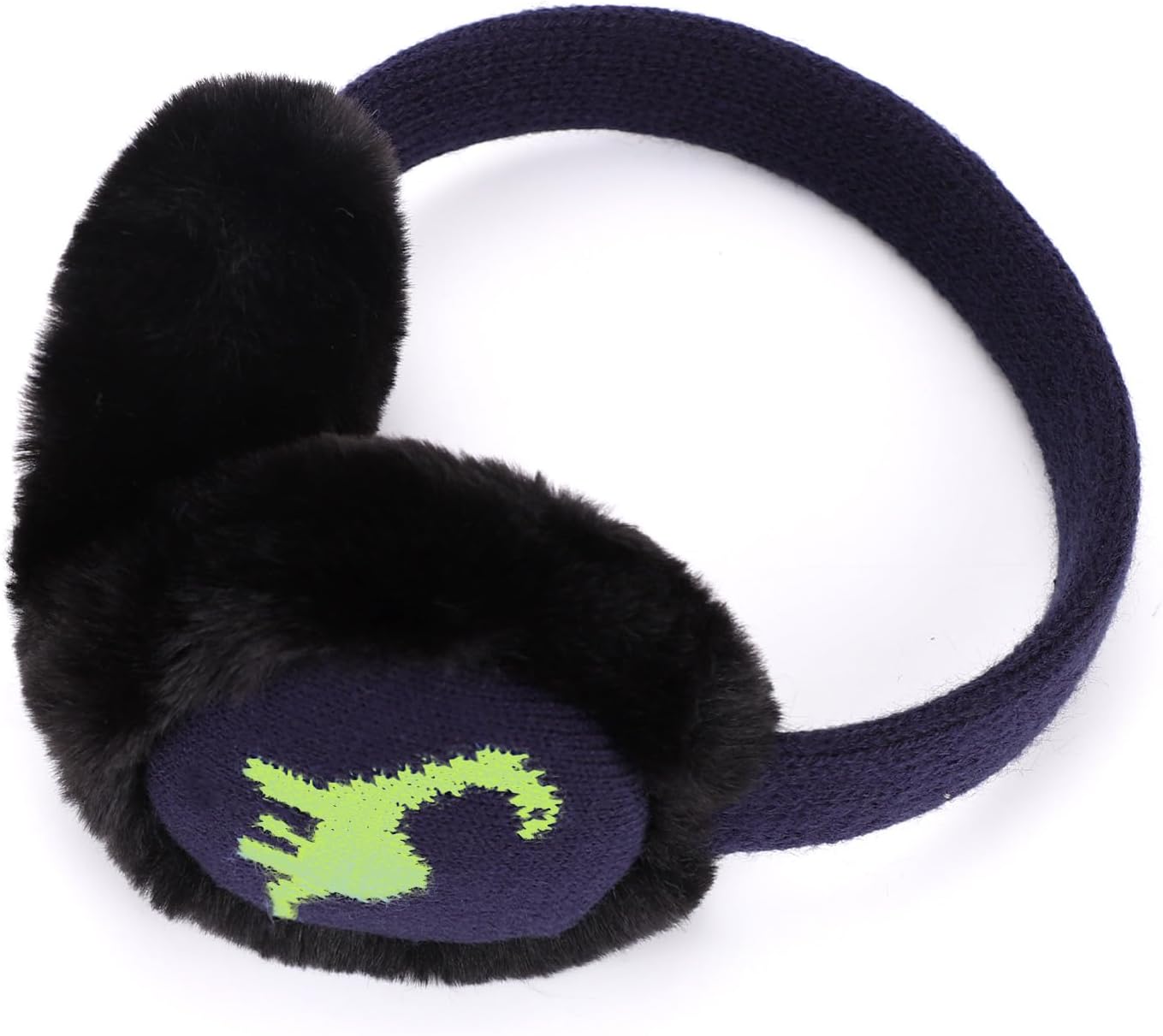 ZTL Kids Knit Earmuffs Soft Plush Ear Warmers Winter Outdoor Ear Muffs for Boys Girls - Image 5