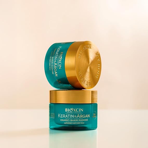 Bioxcin Keratin & Argan Onarıcı Saç Bakım Maskesi 225 ml – Yıpranmış Saçlar İçin Nemlendirici ve Onarıcı Bakım (3 paketi)
