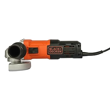 BLACK+DECKER G650-IN Small Angle Grinder Machine (Corded) for Grinding and Cutting Through Rigid Surfaces (Stone & Ceramic), 650 Watts, 4 inch (100mm), 1 Year Warranty (Red & Black)