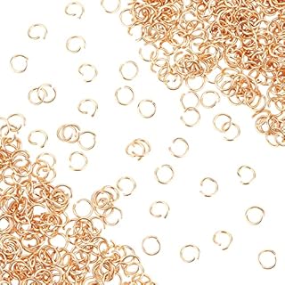 UNICRAFTALE 500Pcs 6mm Golden Stainless Steel Jump Rings Open Jump Rings Connector Jewelry Findings for Jewelry Making& Craft projects and Necklace Repair