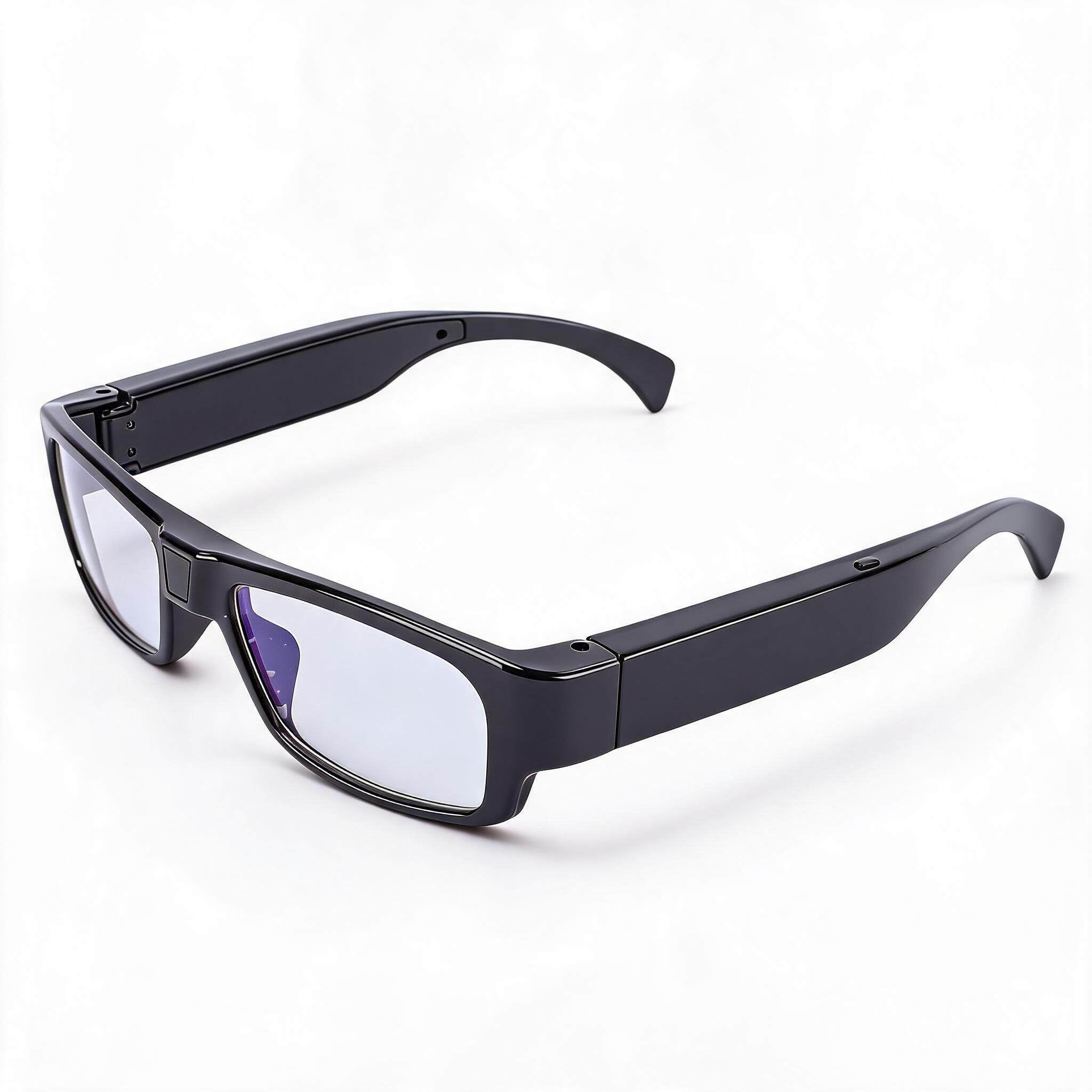 Dpofirs Gafas con Cámara Inteligente para Deportes de Acción, Gafas de Grabación de Vídeo HD 1080P, Cámara de Audio de Acción para Hombres y Mujeres