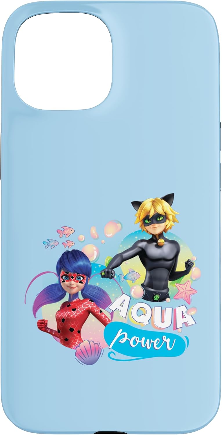 Miraculous Ladybug and Cat Noir Summer Aqua Power Case for iPhone 17