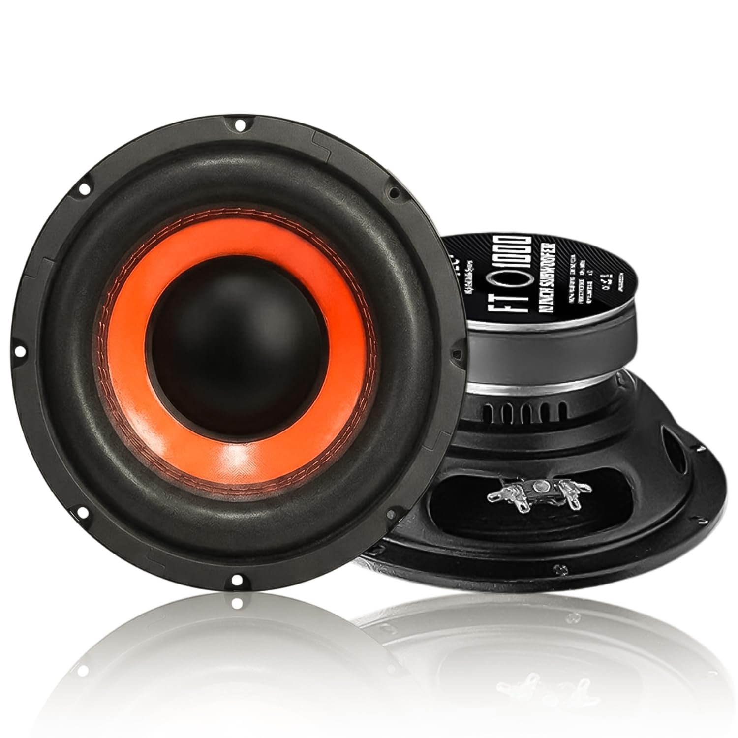 FABTEC 10" Subwoofer for Car & Home Audio – 250W RMS, 1000W Peak, 4 Ohm, Deep Bass for Audio Systems & DIY Projects (1.5" Voice Coil, 120x60x20 MM Ferrite Magnet, 90dB, Color Varies)-image-8