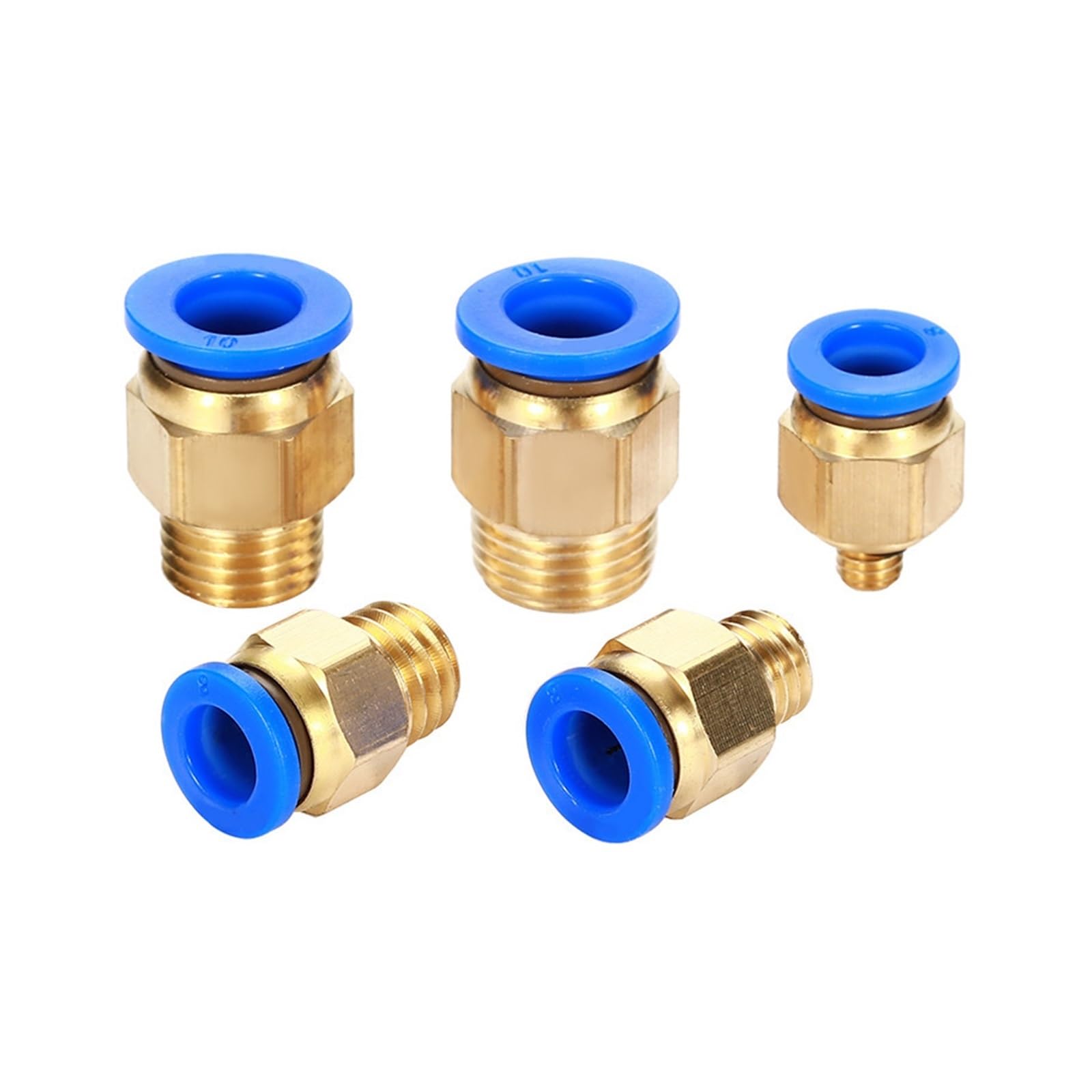 Conector neumático recto de PC métrico M5M6M8M10M14 * 1,5 cabezal de manómetro cabezal de boquilla de agua de molde M18M22(Metric:PC12-M14*2)