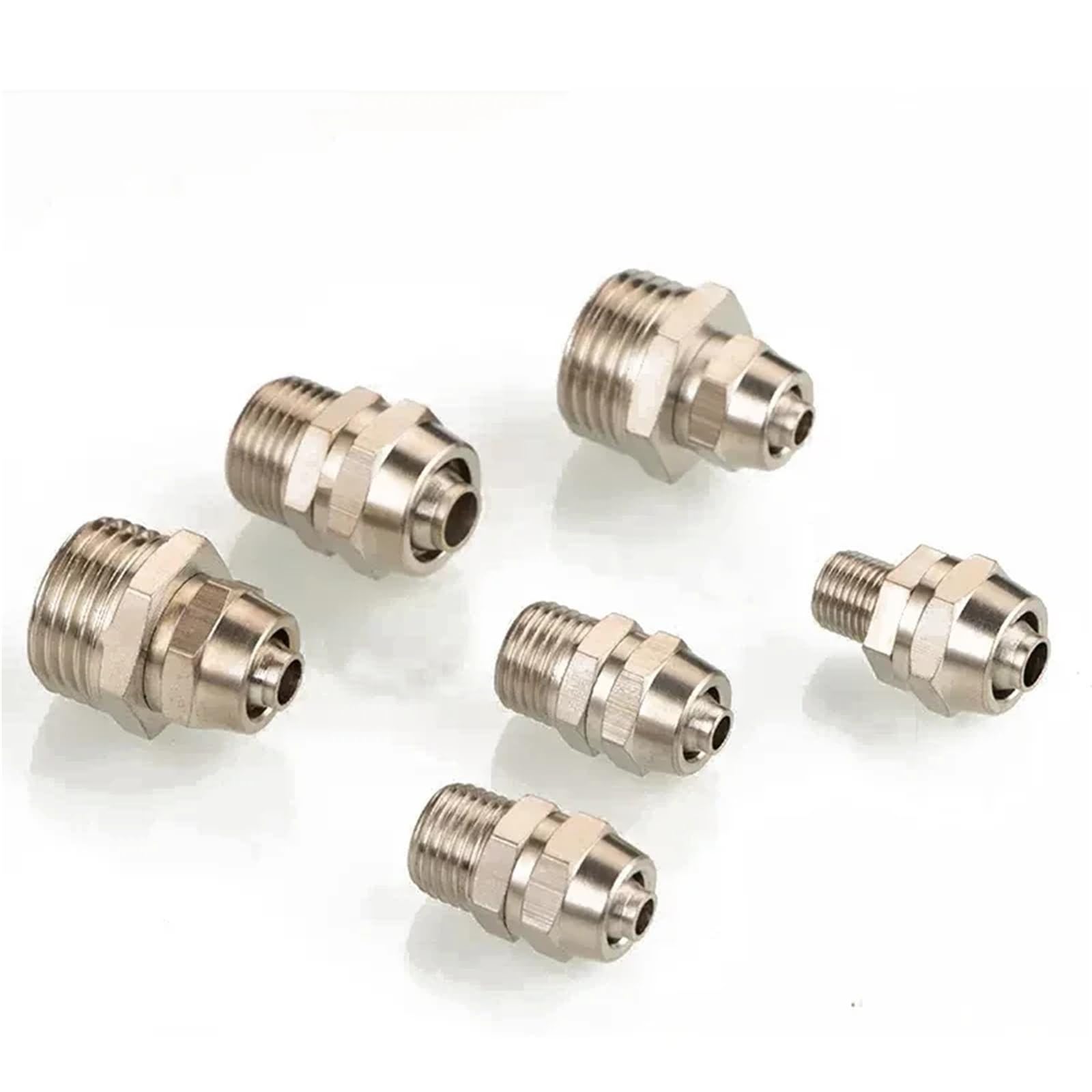 Conector neumático manguera 10mm adaptador tornillo cobre rosca junta giratoria 1/8