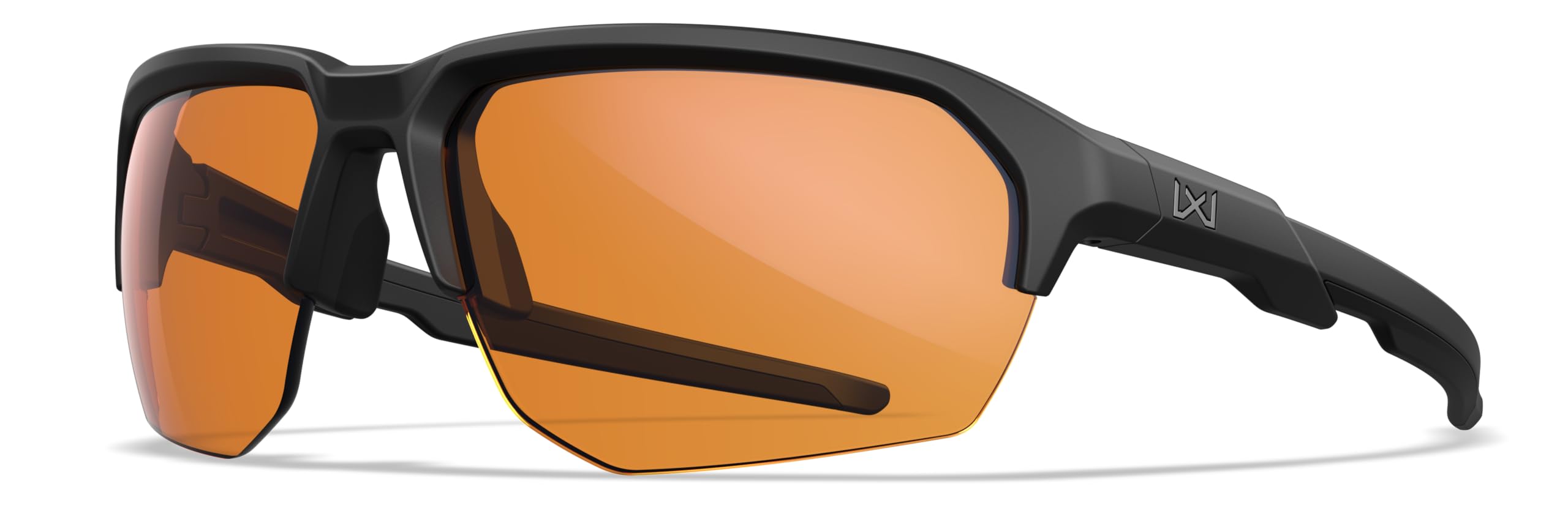 Wiley X JAKL - Gafas de sol balísticas, gafas de seguridad para hombres y mujeres, protección ocular UV para disparar y al aire libre (marco negro mate con paquete de lentes: lentes gris/transparente