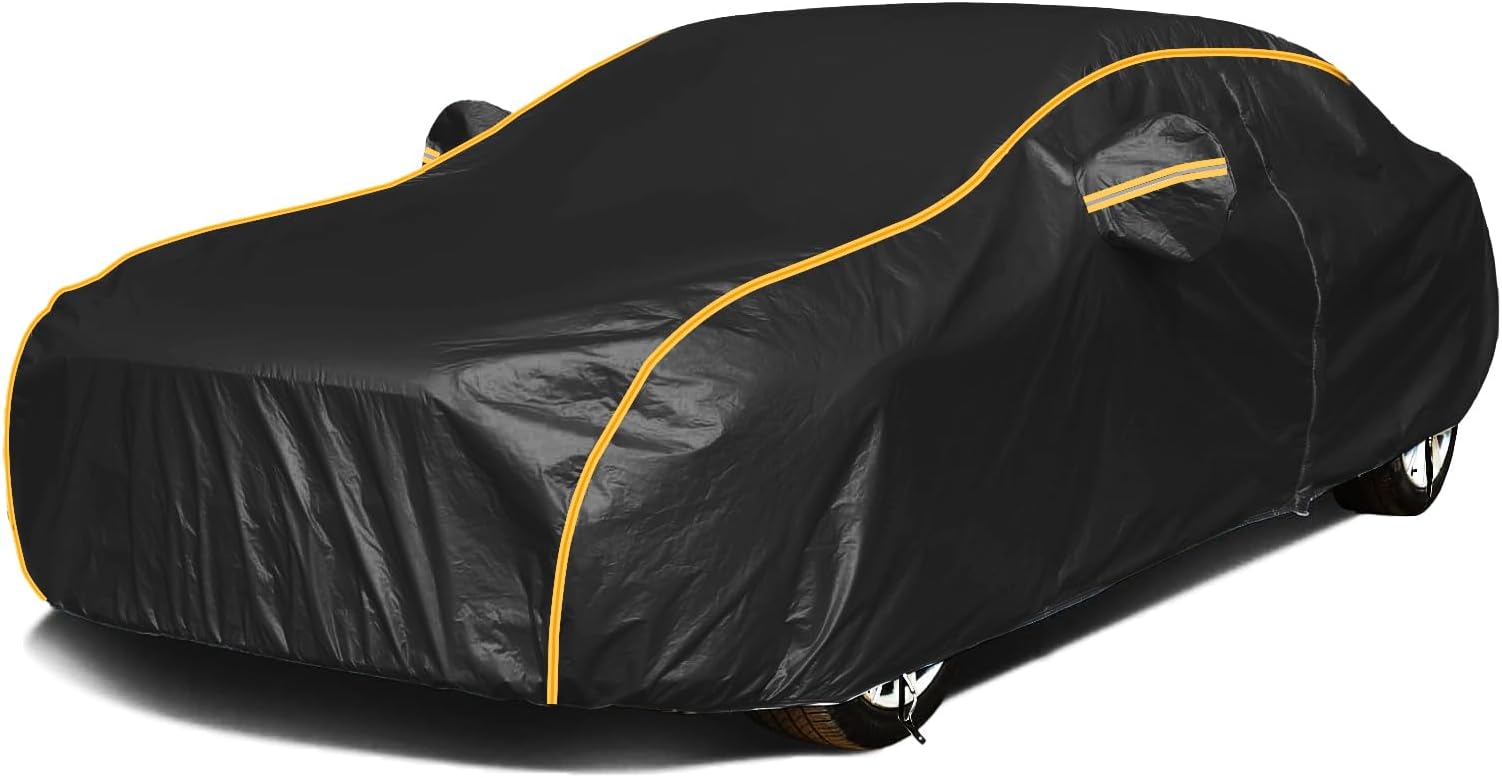 Waterproof Car Cover for Maserati Shamal 1989-1996 Custom-fit Vehicle Cover All Weather Sun Rain UV Dust Snow Protection Outdoor with Door Zipper