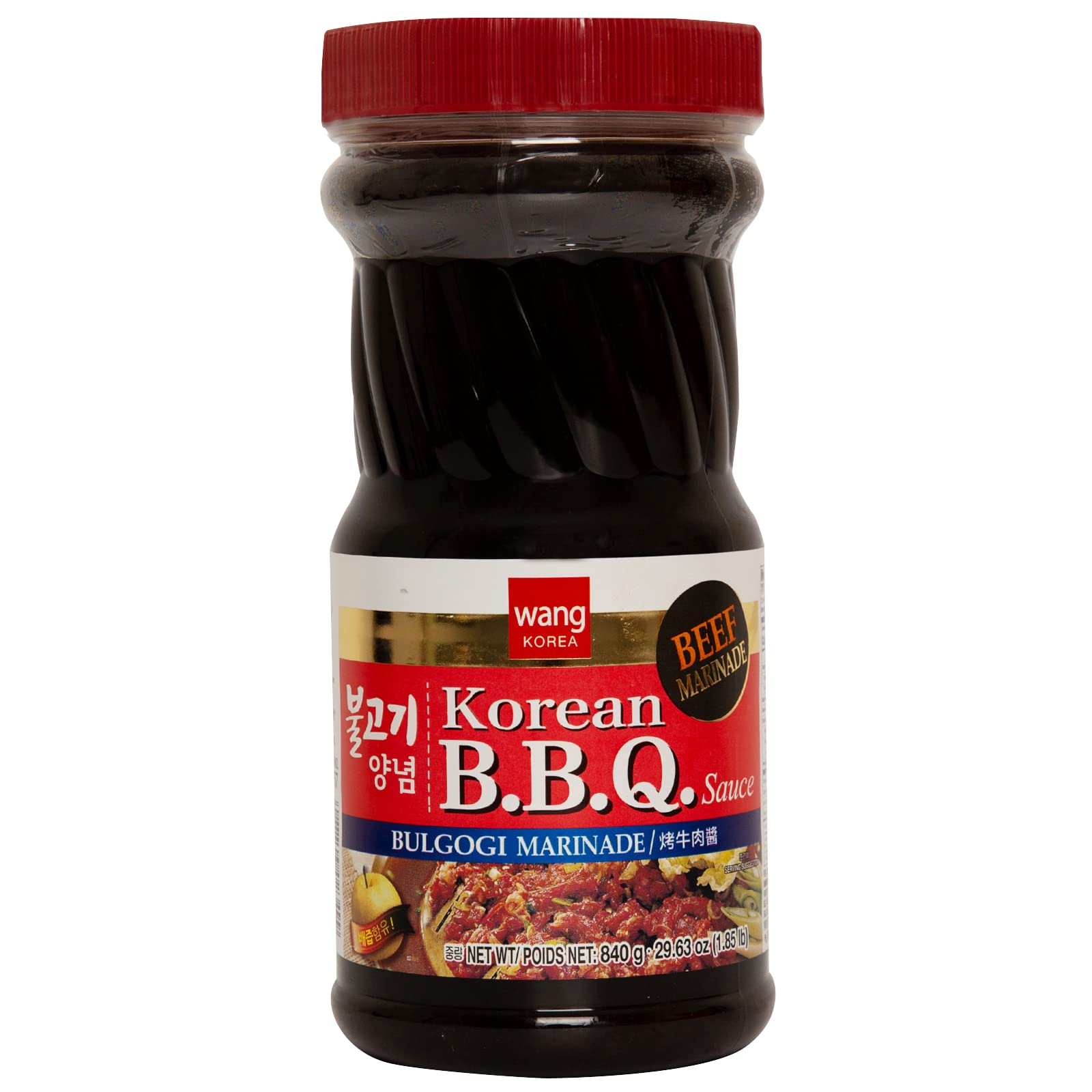 Wang Bulgogi Marinade, sabor dulce y rápido a fuego, salsa coreana para barbacoa, 32 onzas