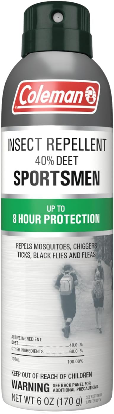 Insect Repellent Spray - 40% DEET Insect Repellent Spray, Protection Against Ticks, Mosquitoes, chiggers, gnats, Fleas, Flies, Ideal for Camping, Hiking, Outdoor Activities, 6 Fl oz(Pack of 2)