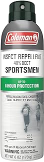 Coleman Insect Repellent Spray - 40% DEET Insect Repellent Spray, Protection Against Ticks, Mosquitoes, chiggers, gnats, Fleas, Flies, Ideal for Camping, Hiking, Outdoor Activities, 6 Fl oz(Pack of 2)