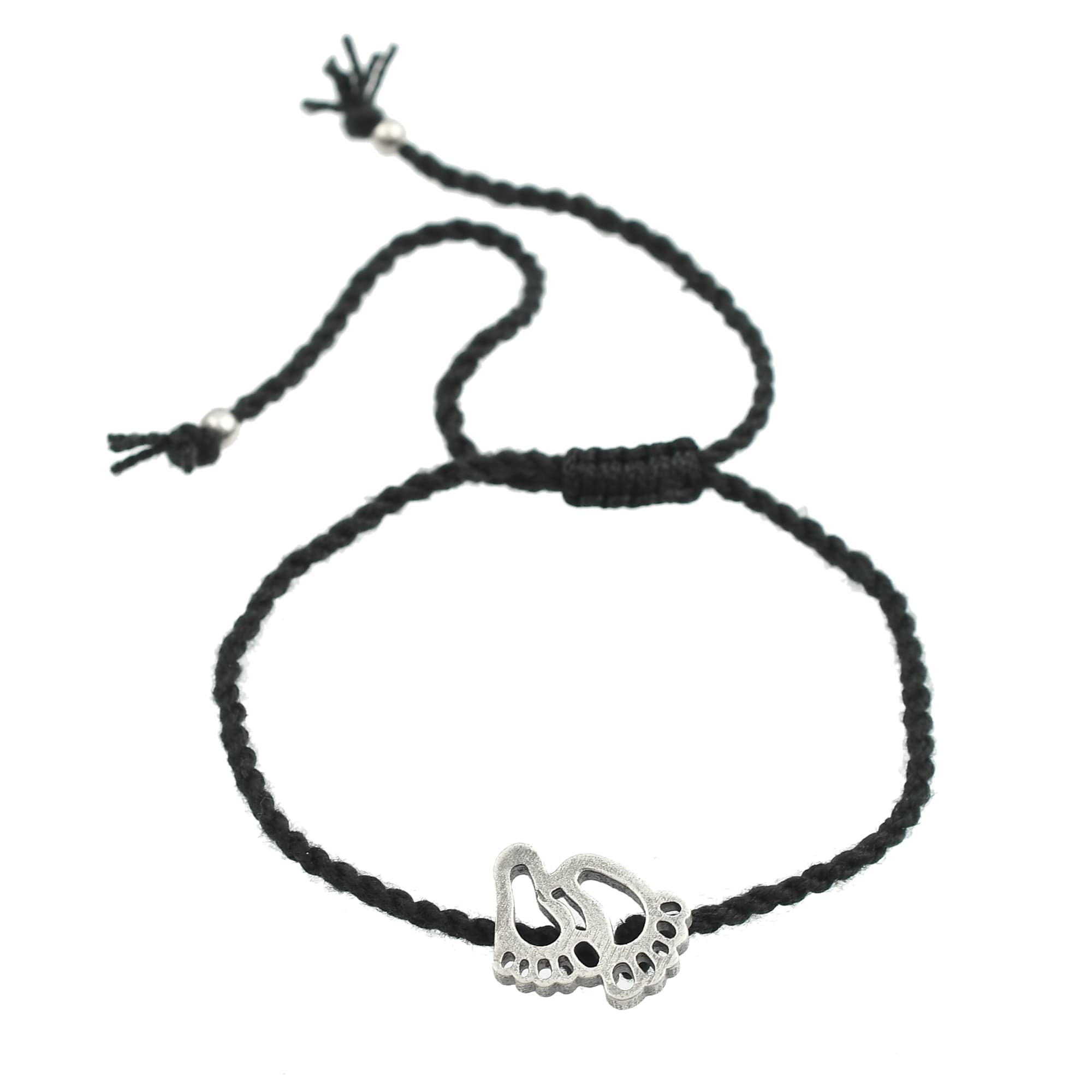 ascension Metal Oxidized & Agate Anklets for Girls Women Black Thread Knot Single Charms Adjustable (Design 2) (B0B9HGWG17) Amazon Price History, Amazon Price Tracker