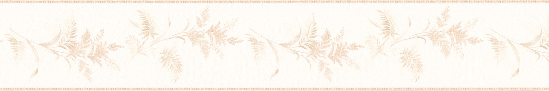 Brewster Home Fashions 418B252 Borders and More Fern Trail Wall Border, 4.25-Inch by 180-Inch, Cream
