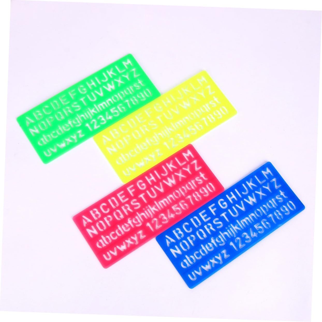 32pcs Creative Alphabetic Stencil for Boys and Girls Transparent Drawing Templates for Craft Projects Lightweight and Tools Random Colors