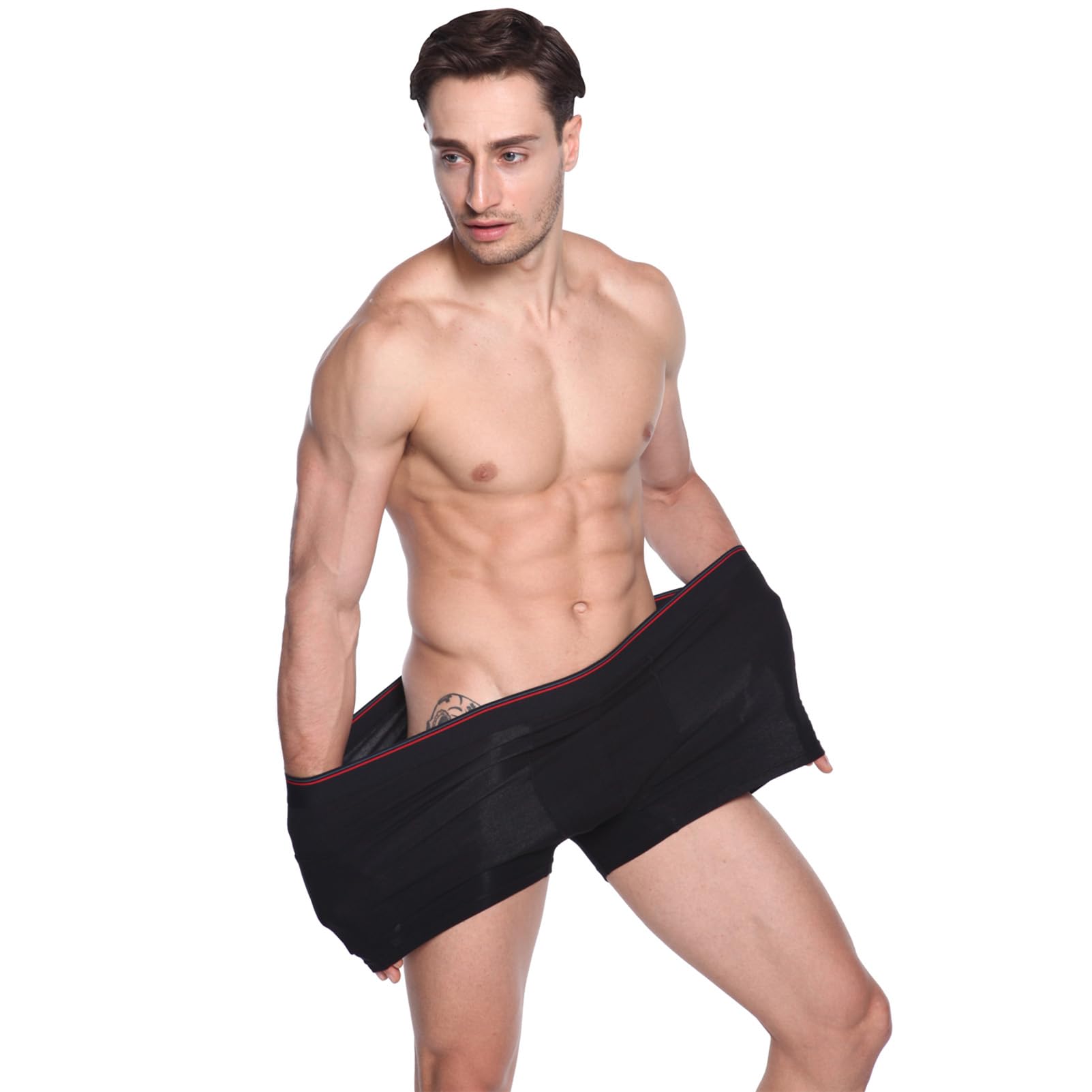 Lot de 3 sous-Vêtements Boxers en Coton Stretch pour Homme - S à 7XL - Ouvert Devant/Fermer Devant
