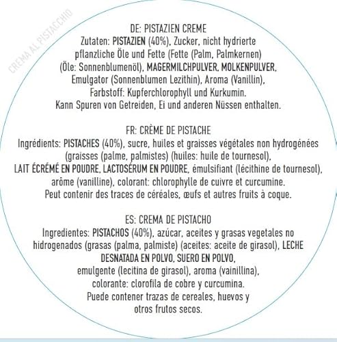 2 Stück - Brontedolci Pistaziencreme süß mit 40% Pistazien aus Sizilien (Ätna) 2x 190g