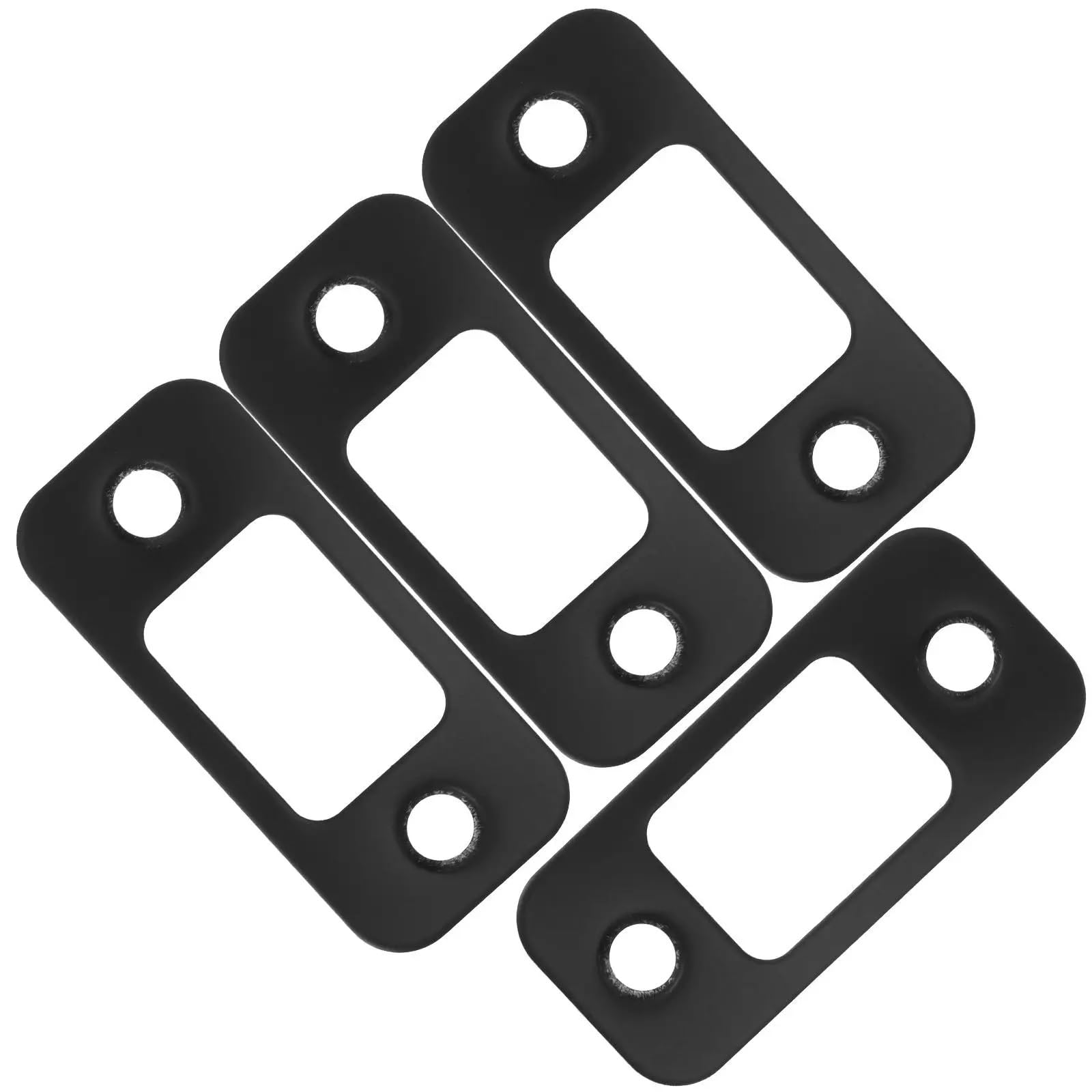 Lot de 40 gâches de porte en acier inoxydable pour verrou de porte - Kit de renfort pour différentes portes (doré)