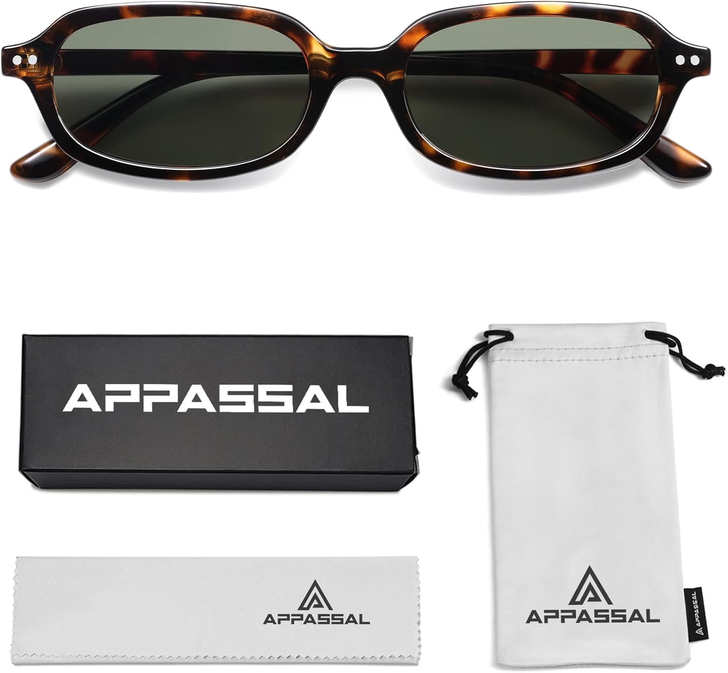 Retro Rectangle Sunglasses for Women Men Trendy Small Narrow Square Sunnies AP3729 - Image 5