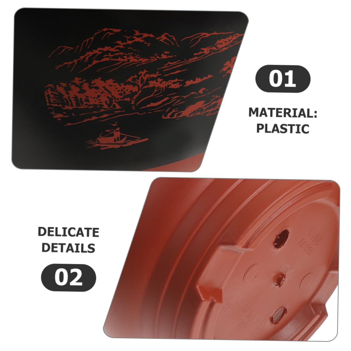 Abaodam 2 Pièces Pots de Fleurs pour Orchidées Plastique de Pots Drainage pour Plantes Intérieures Décoration