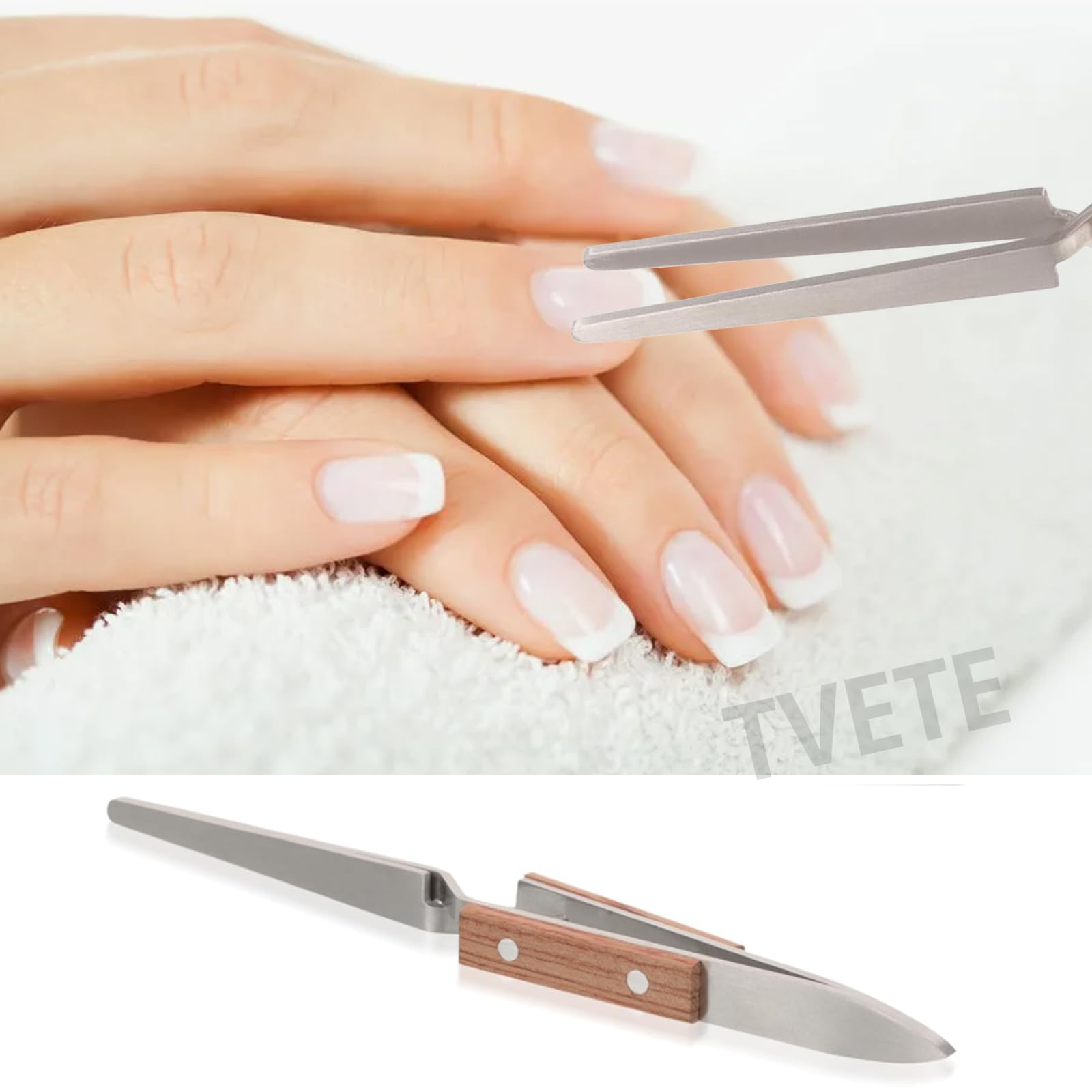 Amazon.co.jp: TVETE ネイルツール ピンセット ネイルクリップ X型
