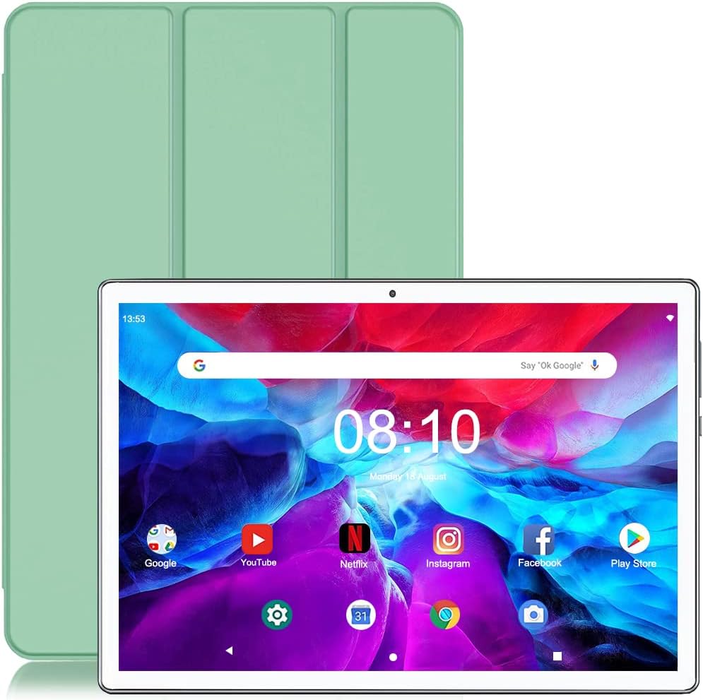 Tablet de 10 pulgadas Tablets Android 11 Tablets Octa-Core 3 GB de RAM  32 GB de ROM Tablets Wi-Fi certificadas por Google GG cámara de 8 MP larga