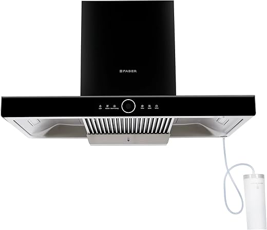 Faber 90cm 1500 m³/hr ThunderBolt Chimney |Steam Clean Technology |Powerful Turbo Speed |SS Oil Collector |Silent Hood (52dB)|5Yrs Product,12Yrs…