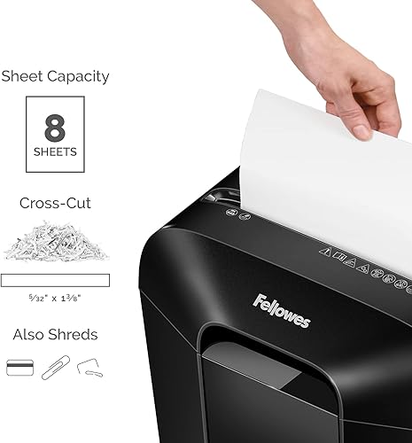 Miniatura 3 de Fellowes Powershred LX45 - Trituradora de papel de corte transversal de 8 hojas, 4400201