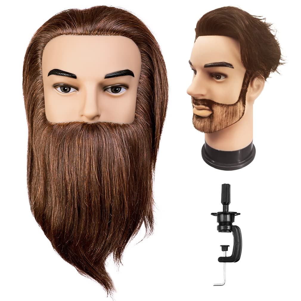 Buy FABA 100 Human Hair Male Mannequin Head with Human Hair