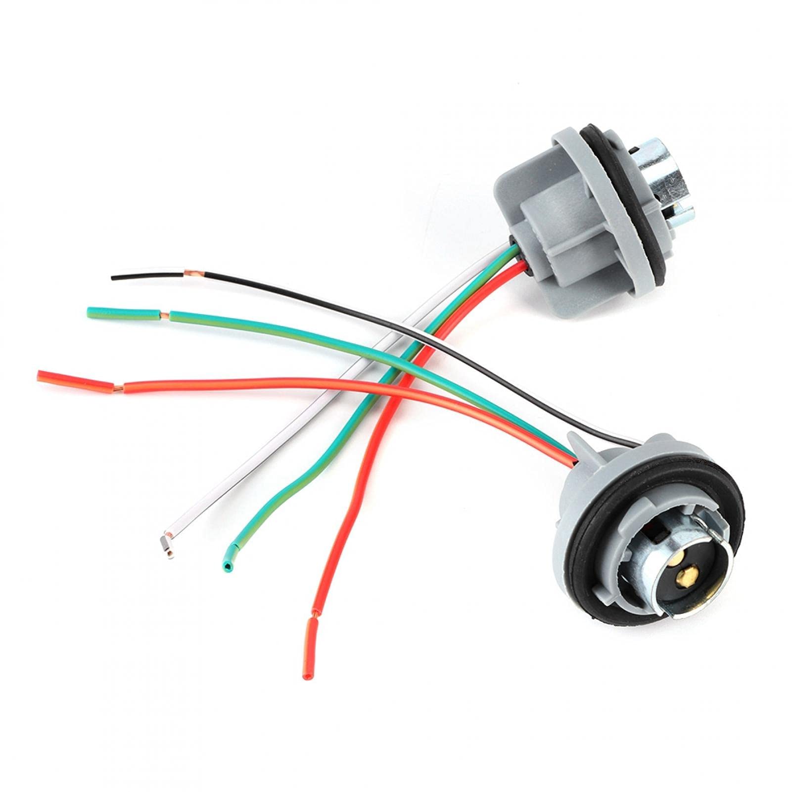 Connettore presa luce freno, 12V-24V BAY15D/1157 Base adattatore portalampada con nucleo in ferro Connettore presa cablaggio Spina per freno/stop/indicatore di direzione