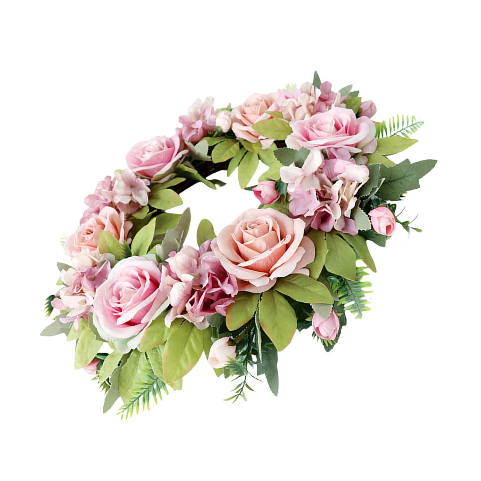 Buxuaaaa Realistic Rose and Wreath for Home and Decoration Adds Vibranting Color to Any Setting Daily Casual Wear Flower Rings