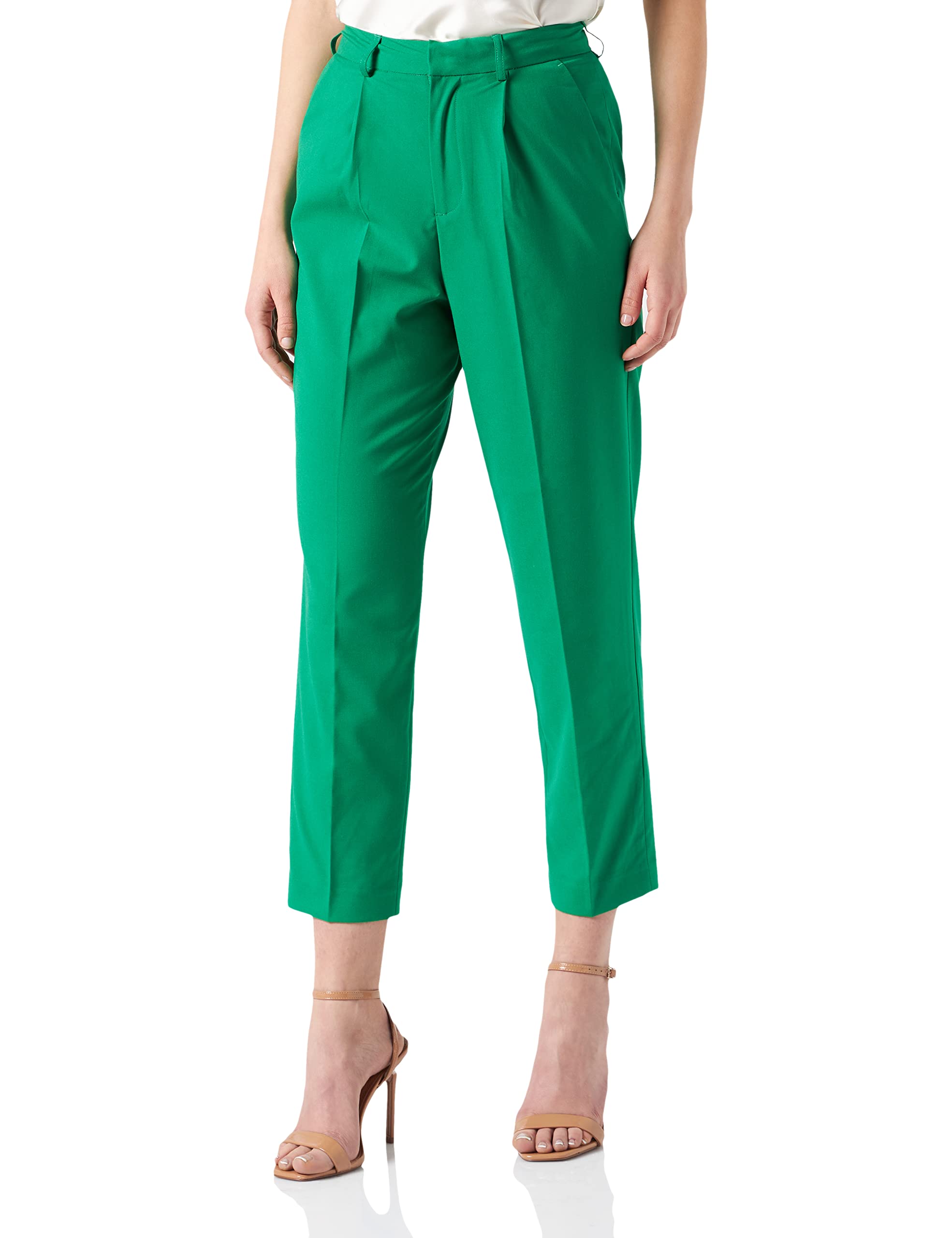 Jack & Jones Women's Jjxx Jxchloe Regular Hw Pant Noos Chinos, Jolly Green, 31W 32L UK