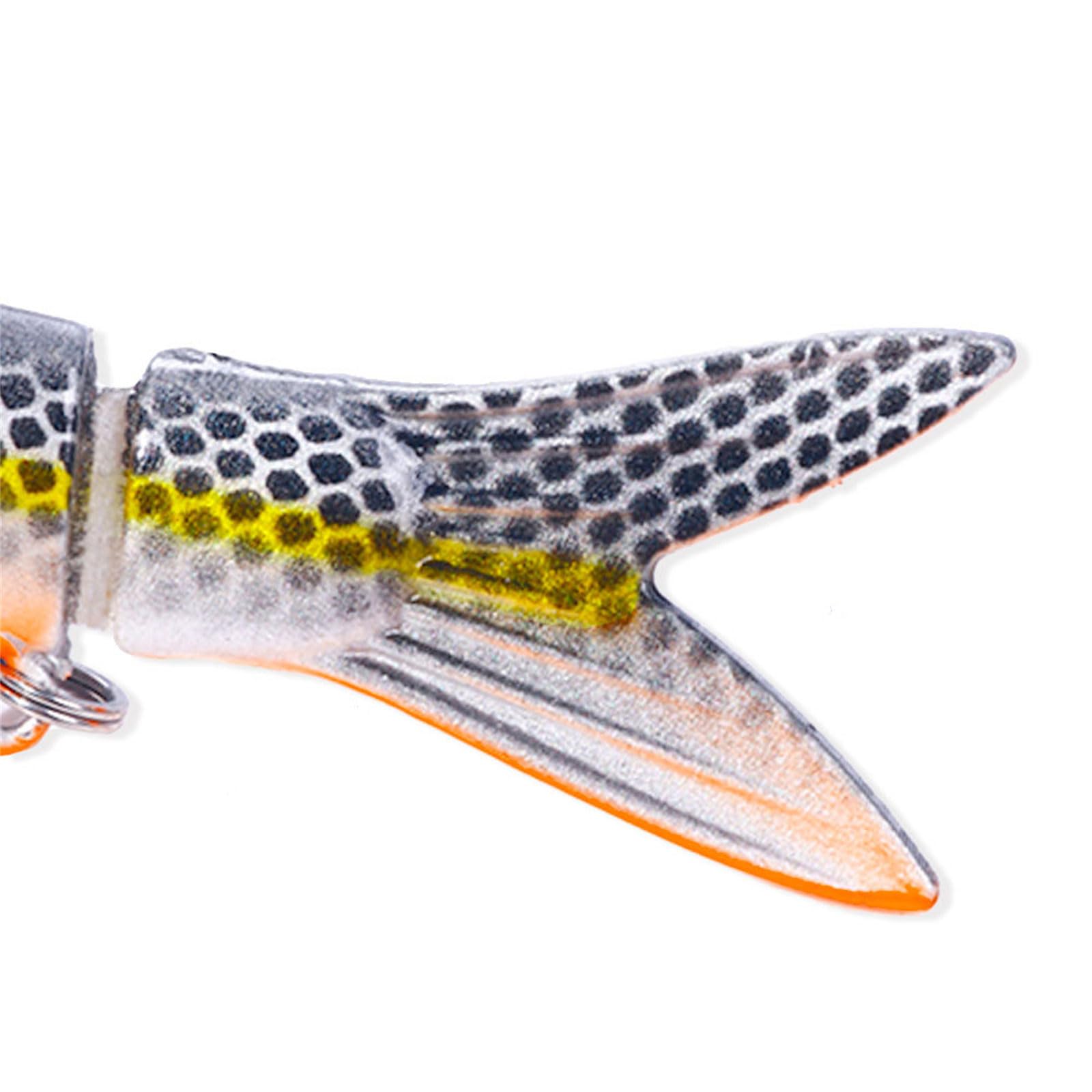Langsam Sinkende Angelköder Mehrere Abschnitte Köder Set 3D Künstliche Schwimmköder Angelköder Schwimmköder