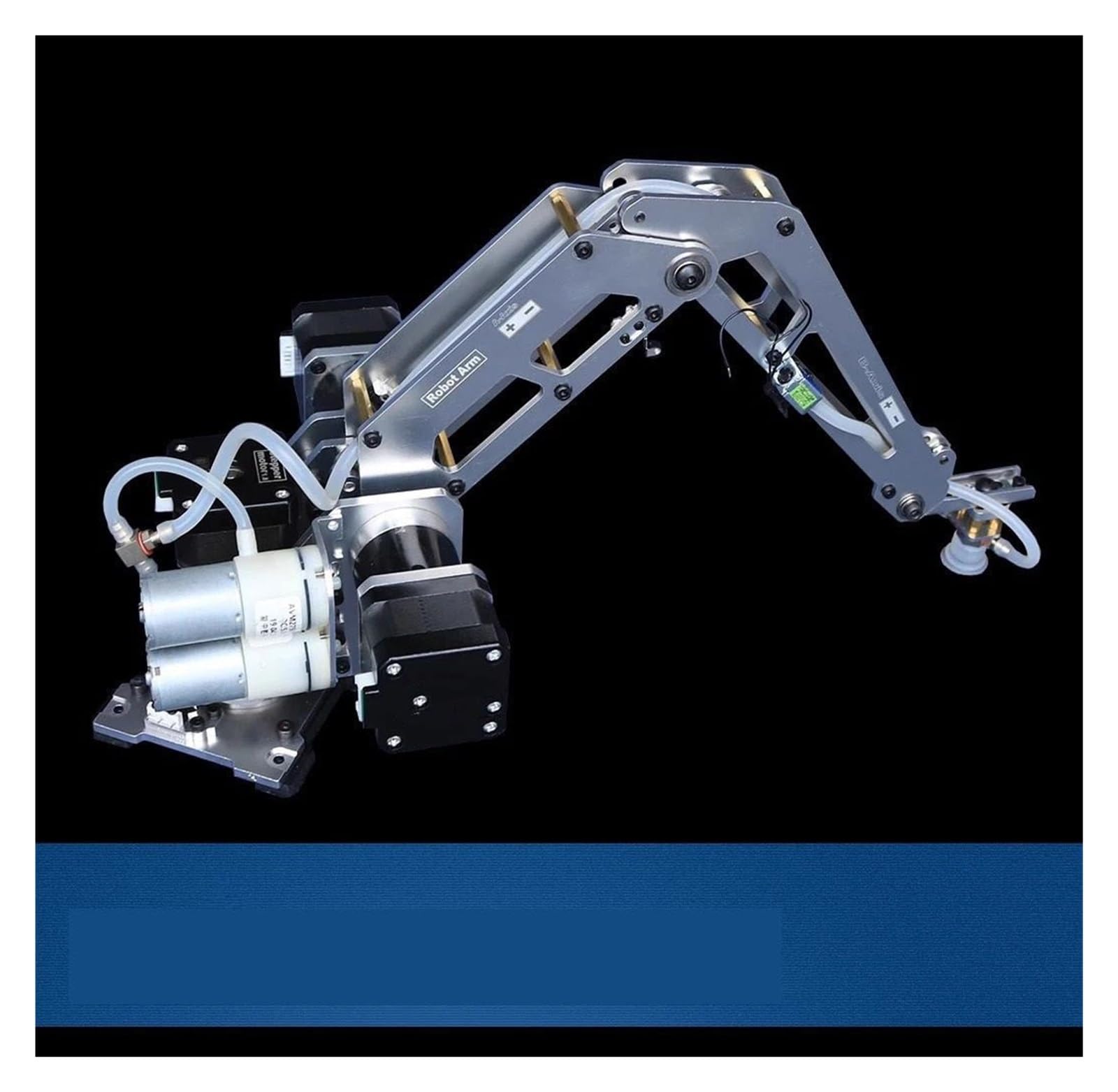 3-osiowe ramię robota krokowego Ramię robota zagęszczony model robota przemysłowego ze stopu aluminium Robot wieloosiowy(Only Arm Frame)