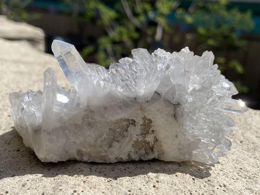 【強力浄化】希少！虹入り⭐小さめ菊花水晶クラスタ➖⭐️N142 強力浄化】希少！虹入り⭐小さめ菊花水晶クラスタ➖⭐️N142