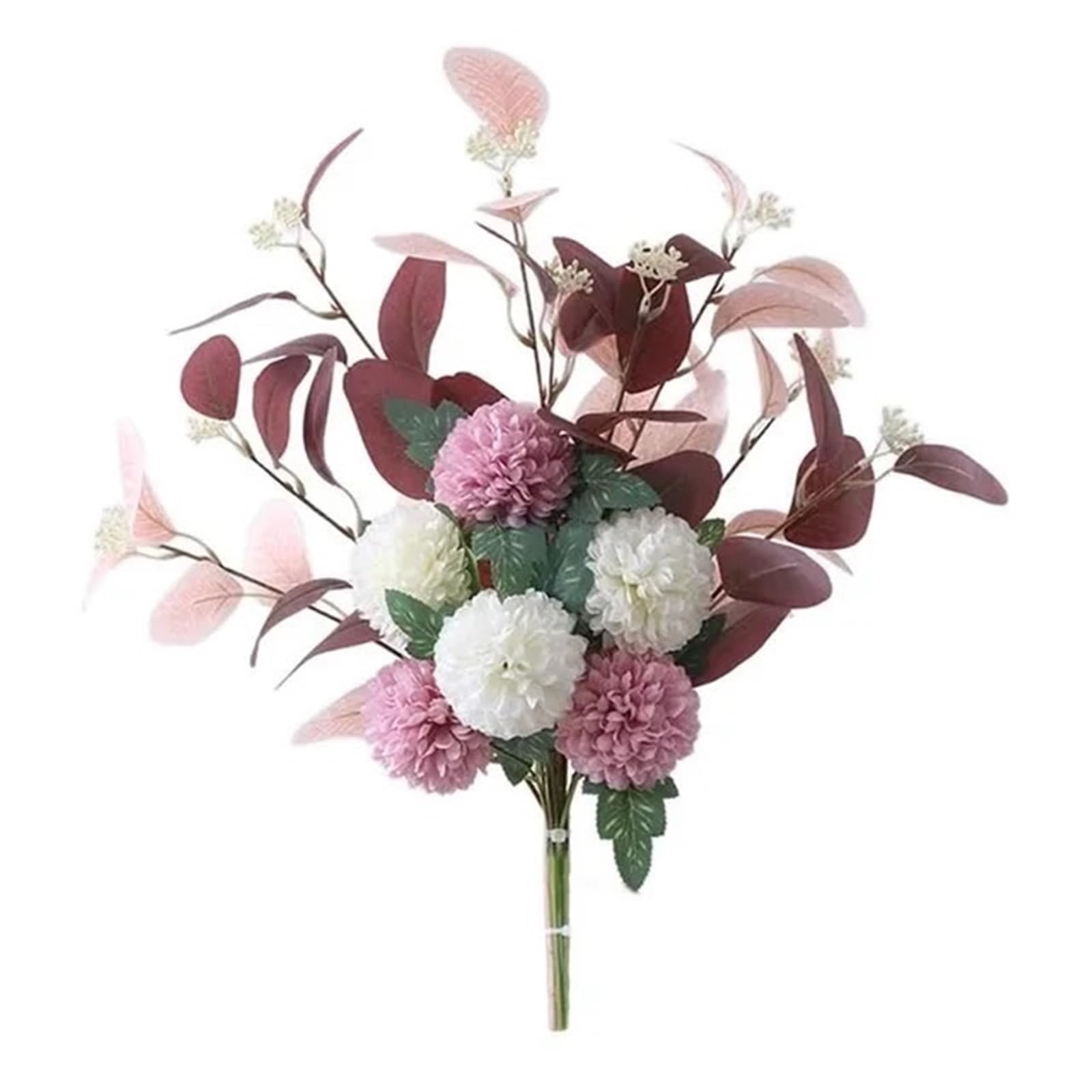 FonHNDG Artificial Flower Branches White Fake Flowers Blue Bouquet Artificial Chrysanthemum Silk For Decoration Flower