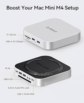 Amazon.com: ORICO MiniLink Mac mini M4 Dock & Stand, Hub with 2 Amazon.com: ORICO MiniLink Mac mini M4 Dock & Stand, Hub with 2