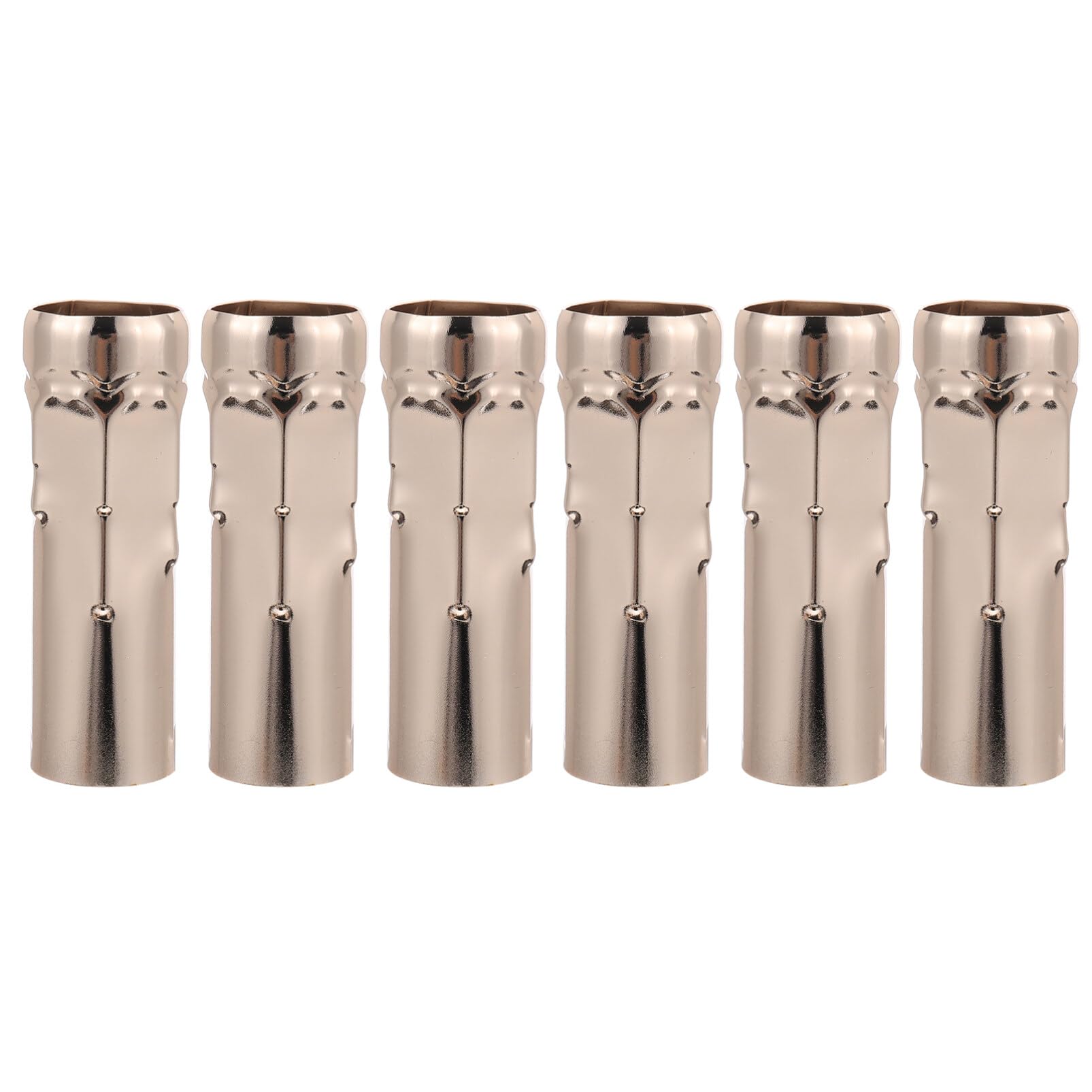 Housoutil 6pcs Candle Tear Sleeve Candle Light Cover Metal Candle Sleeves Candle Light Socket Candle Holder Tube Candelabra Chandelier Brass Chandelier Parts Small Candle Iron Large e12