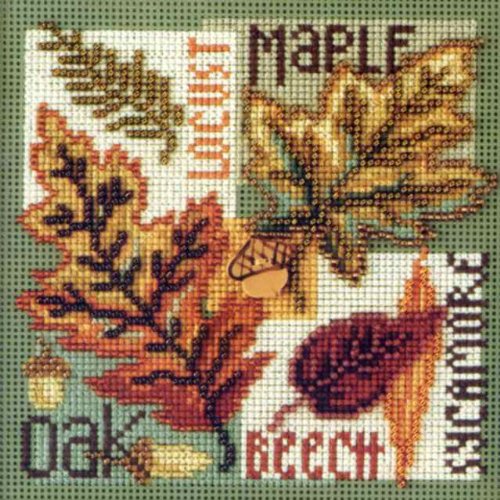 Image of Fall Leaves - Cross Stitch Kit